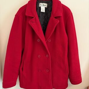 L.L. Bean Women's Fleece Pea Coat
